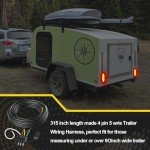 WALSIO 26FT 4-Pin Trailer Wiring Harness Kit