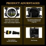 Jeep Liberty Fog Light Assembly, 2-Pack, LED DRL