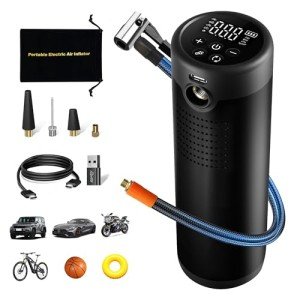 Whiosey 150 PSI Tire Inflator Portable Air Compressor