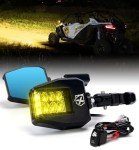Xprite UTV Side Mirrors with LED Spot Light