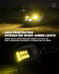 Xprite UTV Side Mirrors with LED Spot Light