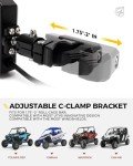 Xprite UTV Side Mirrors with LED Spot Light