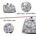 Aresparts Headlight Assembly for 2007-2014 Chevy