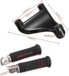 Motorcycle Rear Passenger Foot Pegs for Harley