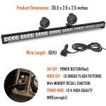 LE-JX 35.5 Inch LED Traffic Advisor Light Bar