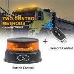 Amber Magnetic Beacon Light for Trucks and Cars