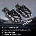 Wider CNC Foot Pegs for TW 200 Dirt Bikes