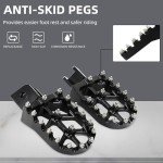 Wider CNC Foot Pegs for TW 200 Dirt Bikes