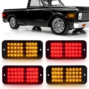 Bestview Side Marker Light Set for Chevy Trucks