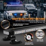28.4" 80 LED Emergency Strobe Light Bar