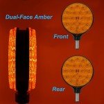 DUNTUO 4" Dual-Face Amber Hazard Warning Light