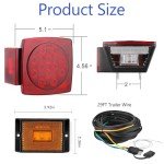 LIMICAR 12V LED Trailer Light Kit with Wiring
