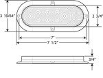 Optronics 4" LED Stop/Turn/Tail/Back-Up Light