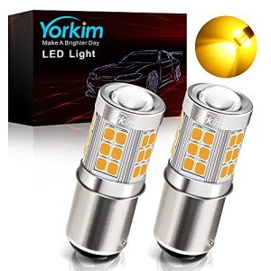 Amber 1157 LED Bulbs for Turn Signals - 2 Pack