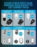 Amber 1157 LED Bulbs for Turn Signals - 2 Pack