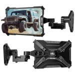 JOYTUTUS Aluminum Wrangler Mirrors with Spot Light Mount