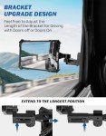 JOYTUTUS Aluminum Wrangler Mirrors with Spot Light Mount