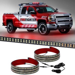2PCS 70 Inch LED Running Board Emergency Lights
