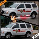 2PCS 70 Inch LED Running Board Emergency Lights