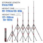 Adjustable Carbon Fiber Tripod Stand for Photography