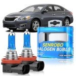 SENROBO H11 Halogen Headlight Bulbs for Nissan Altima