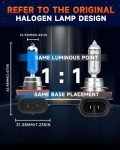 SENROBO H11 Halogen Headlight Bulbs for Nissan Altima