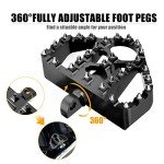 Hutexico 360° Adjustable Foot Pegs for Harley