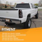 Smoke Black Taillights for 1999-2007 Chevy Silverado