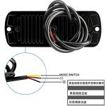 12 LED Amber White Strobe Lights for Vehicles