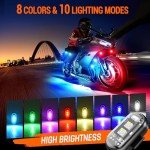 Remote Control LED Strobe Lights - 8 Colors