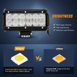 Nilight 36W LED Light Bar - 2 Pack 6.5