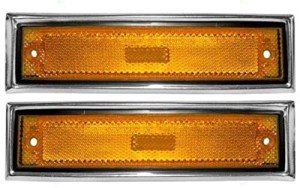 CK Pickup Suburban Fender Marker Light with Chrome Trim