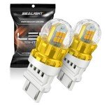 SEALIGHT Amber LED Bulbs T25 for Turn Signal