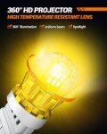 SEALIGHT Amber LED Bulbs T25 for Turn Signal