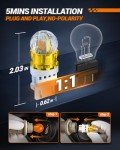 SEALIGHT Amber LED Bulbs T25 for Turn Signal