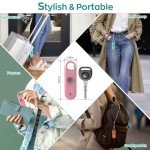 3 Pack Personal Safety Alarm Keychain - 140dB