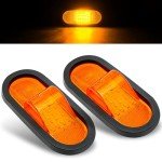 2Pcs 6.5 Inch LED Trailer Turn Signal Lights