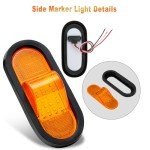2Pcs 6.5 Inch LED Trailer Turn Signal Lights