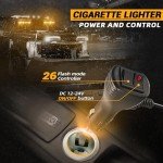 Red/White 2-in-1 Emergency Strobe Light Bar