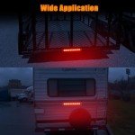 15" Red LED Trailer Light Bar - Waterproof, Pack of 2