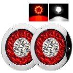 LED Round Trailer Tail Lights - 2-Pack 4 Inch