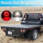 LED Round Trailer Tail Lights - 2-Pack 4 Inch