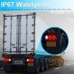 LED Round Trailer Tail Lights - 2-Pack 4 Inch