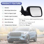 Ford Explorer Passenger Side Mirror with Features