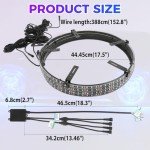 DEERMOTO 4PCS 17.5" RGB LED Wheel Lights