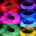 DEERMOTO 4PCS 17.5" RGB LED Wheel Lights