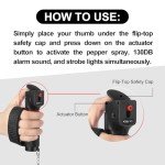 3-in-1 Personal Alarm and Pepper Spray Set