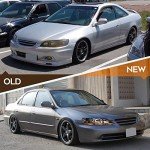 Honda Accord 1998-2002 Black Headlight Assembly Set