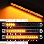 10" Amber LED Trailer Tail Light Bar - 2 Pcs