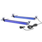 WOWTOU 2-in-1 192-LED Blue Strobe Light Bar